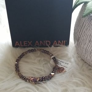 Alex & Ani Mettalic Burgundy Glimmer Wrap.